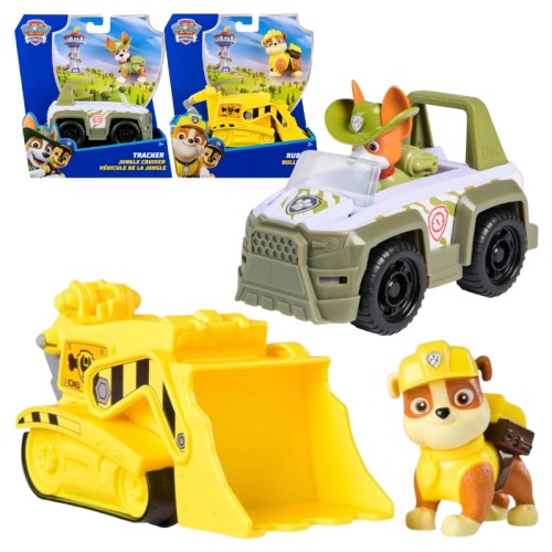 Sada Psi Patrol Základní vozidlo + Figurka: Rubble a Tracker