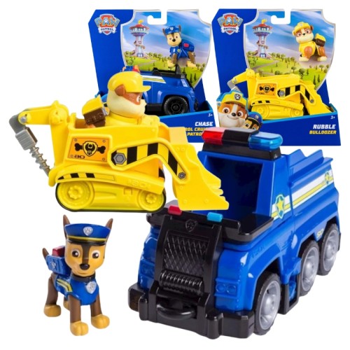 Sada Psi Patrol Základní Vozidlo + Figurka: Chase a Rubble