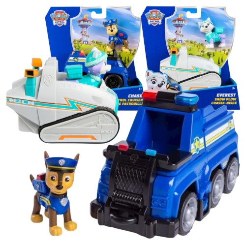 Sada Psi Patrol Základní Vozidlo + Figurka: Chase a Everest