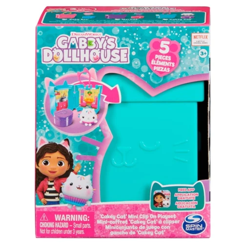 OUTLET! Spin Master Kočičí Domeček Gabi Módní Klipsy Tyrkysový Mini Box s Figurka Mlsouna