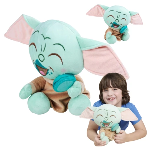 Disney Star Wars Plyšák Mandalorian Grogu S Makaronikem Baby Yoda Plyšová Hračka 25cm
