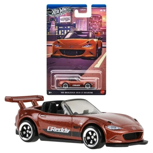 Hot Wheels Silver Series Compact Kings Auto '15 Mazda MX-5 Miata JKX56