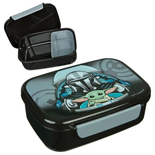Svačinový box Star Wars Mandalorian Baby Yoda Lunchbox Kontejner na sendviče