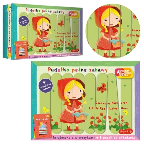 Princezny Knižka S Doplňky Puzzle Básničky Pro Děti Vzdělávací Akademie Moudrého Dítěte Krabička Plná Zábavy Zbigniew Dmitroca