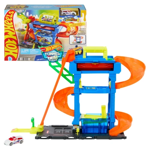 Hot Wheels City Sada Dráh Myčka Úžasné Zatáčky 3+