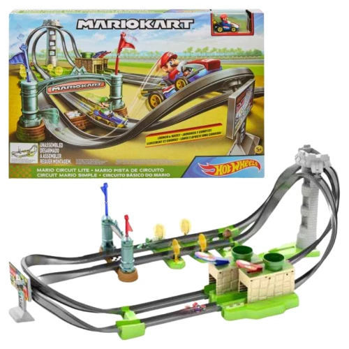 Hot Wheels Mariokart Závodní Okruh Set Super Mario Bros 5+