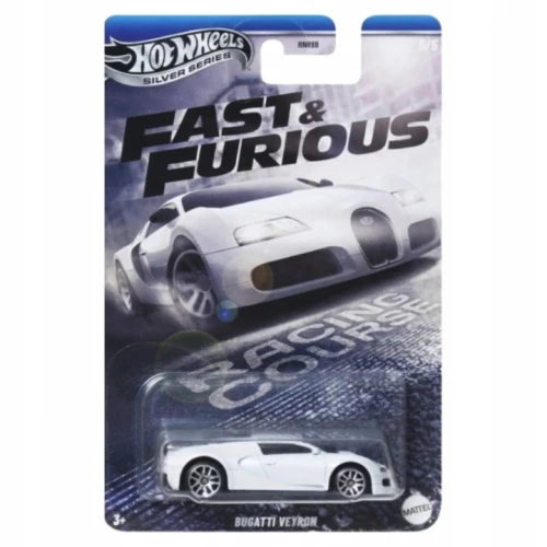 Hot Wheels Premium Fast & Furious Kovové Autíčko Gumové Pneumatiky Dětské Auto Kolekce Bugatti Veyron JBY43