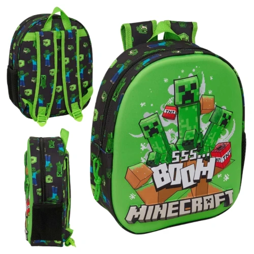 Safta Dětský Batoh Předškolní Školní Malý Minecraft 3D Vypouklý