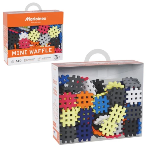 Marioinex Mini Waffle Stavební Kostky Malé Edukační Kreativní Technická Paleta Barev 140 Kusů