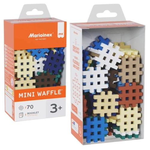 Marioinex Mini Waffle Konstrukční Kostky Malé Edukativní Kreativní Barvy Lesa 70 Kusů