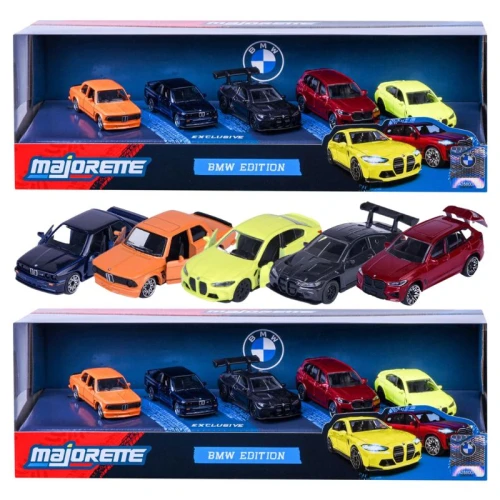 Majorette Pětipack Autíček Kolekcionářských Auto BMW Autíčka Resoraky 5-Pack Dárková Sada
