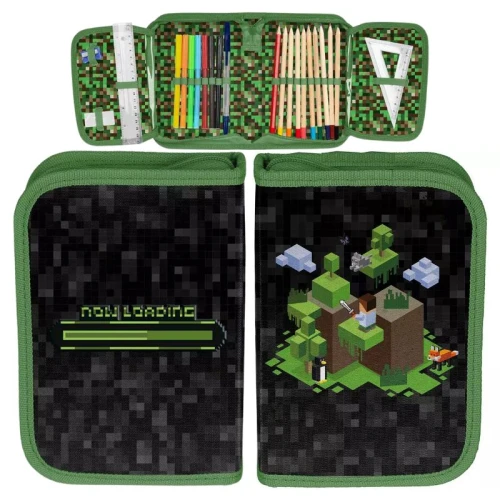 Paso Penál S Vybavením Školní Do Školy Minecraft Pixel
