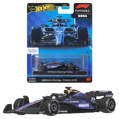 Hot Wheels Premium Race F1 Auto Kolečkárské Automobil Williams Racing-FW46 Formule 1 Team #23 JBM15