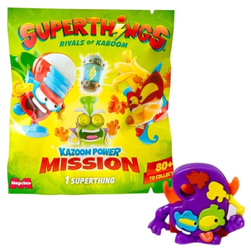 Saszetka Superthings Kazoom Power Mission Z Mini Figurkou Pro Děti 3+ One Pack Figurkou Překvapení