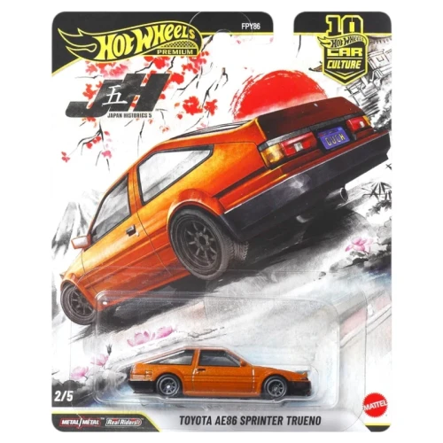 Hot Wheels Premium Car Culture Japan Historics Auto Toyota AE86 Sprinter Trueno JKF10