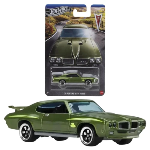 Hot Wheels Silver Series Autíčko Vozidlo Auto '70 Pontiac GTO Judge JKY13