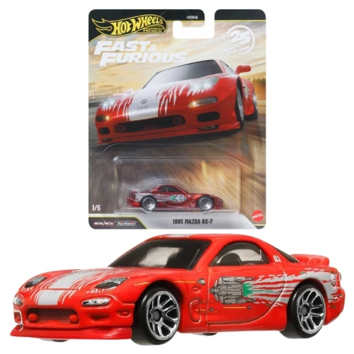 Hot Wheels Premium Fast&Furious Auto Kolekcionářské 1995 Mazda RX-7 JHW71