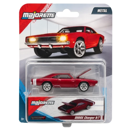 Majorette Deluxe Auto Kovový Model Resorák Premium Gumové Pneumatiky Dodge Charger R/T 3+