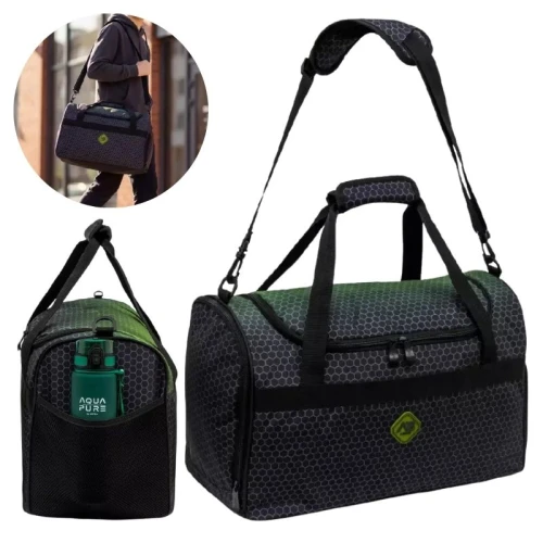 Astrabag Sportovní Taška Cestovní Prostorná Na Posilovnu WF Bazén Mládež Hexagon Green Ombre