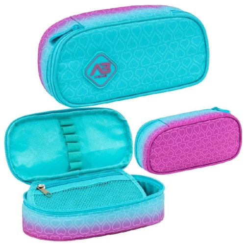 Astrabag Peračník jednokomorový sáček etui na školní potřeby Hexagon Mint Ombre