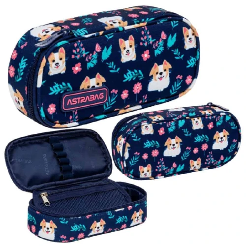 Astrabag Piórnik Jednokomorový Sáček Etui Na Školní Potřeby Dear Puppy