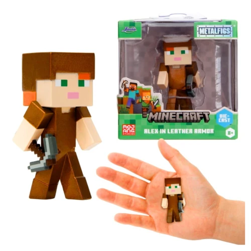 Figurka sběratelská Alex v kožené zbroji z Minecraftu 1 ks