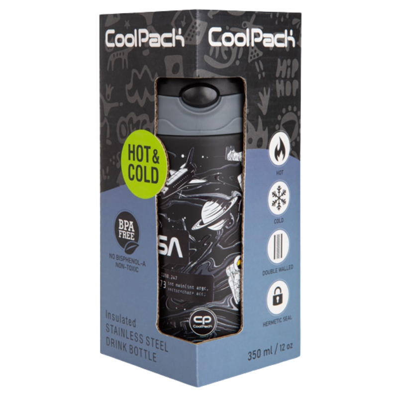 Coolpack Bono Termos Lahvička Termická Se Slámkou A Držákem