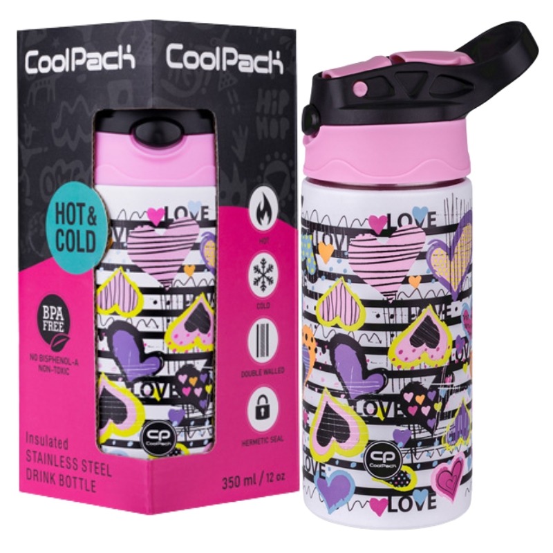 Coolpack Bono Termos láhev Termo láhev se slámkou a držákem