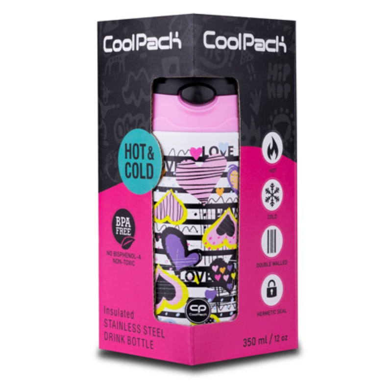 Coolpack Bono Termos láhev Termo láhev se slámkou a držákem