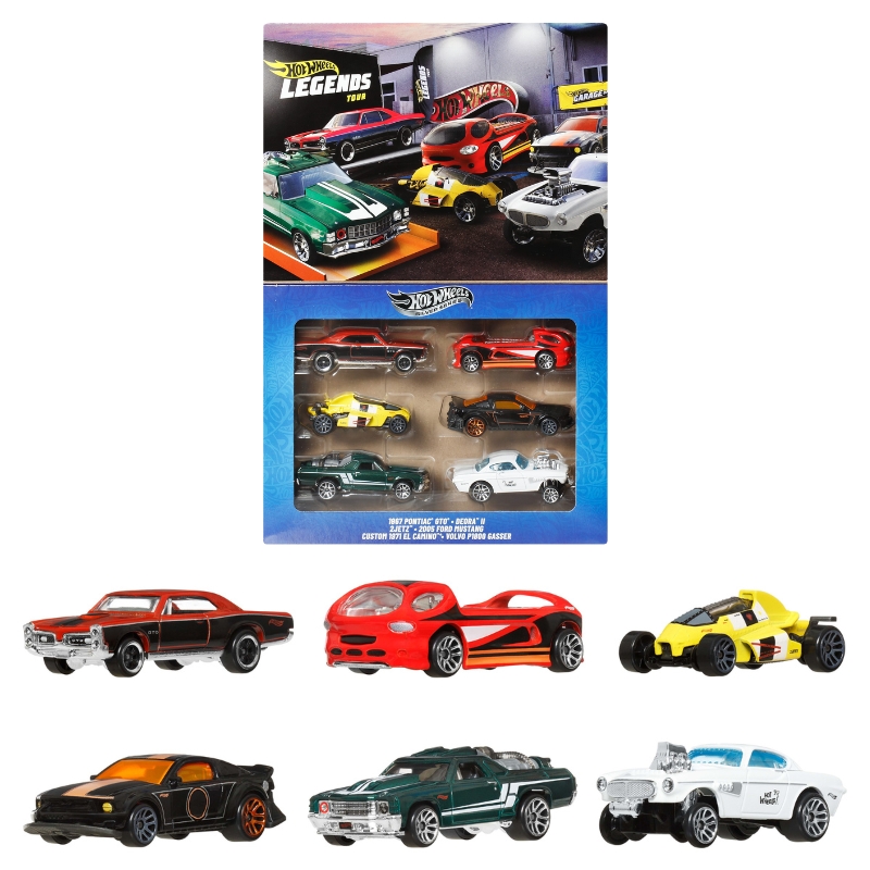 Hot Wheels Silver Series Sada Aut Legends 6-pack