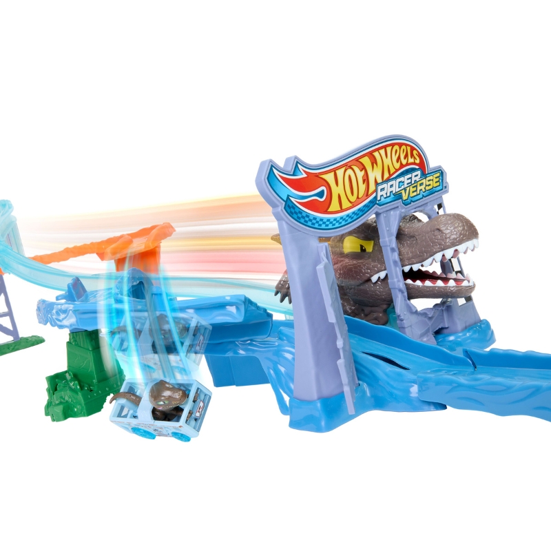 Hot Wheels Racer Verse Jurassic World Sada Trať Crash & Splash