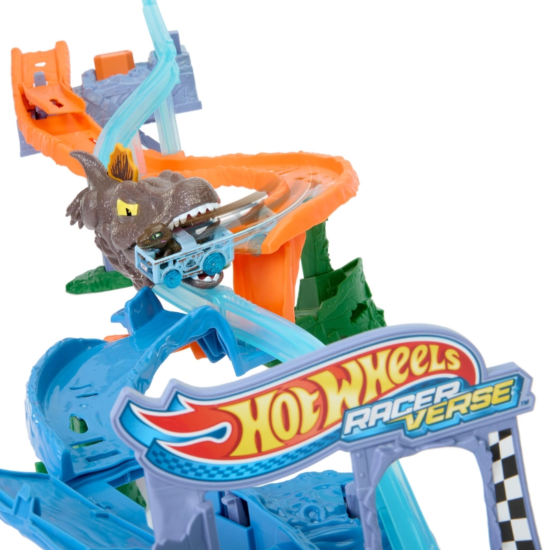 Hot Wheels Racer Verse Jurassic World Sada Trať Crash & Splash
