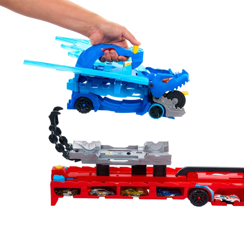 Hot Wheels City Sada Trať Dvojitý Drak 2v1