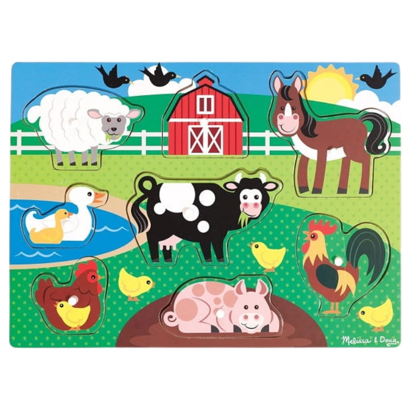 Melissa & Doug Dřevěné Chunky Puzzle