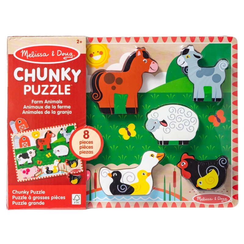 Melissa & Doug Dřevěné Chunky Puzzle