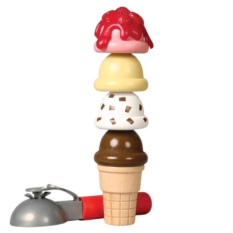 Hračkářská Dřevěná Sada Scoop & Serve