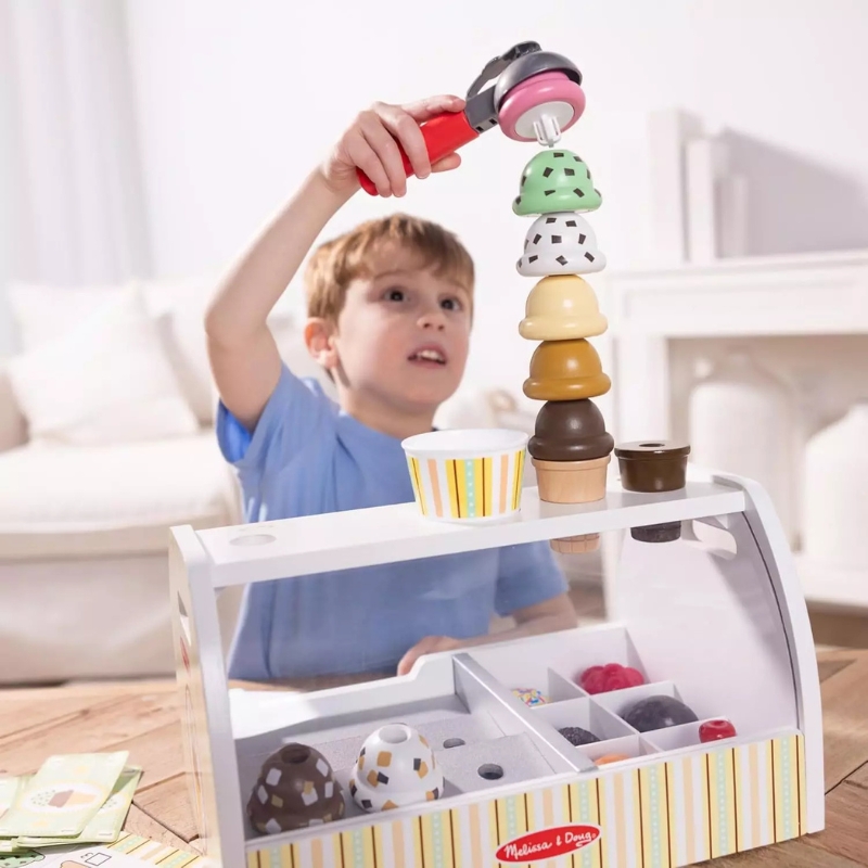 Hračkářská Dřevěná Sada Scoop & Serve
