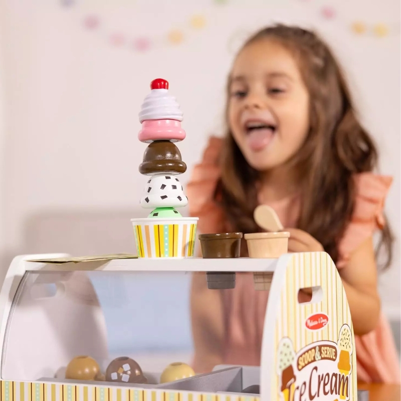 Hračkářská Dřevěná Sada Scoop & Serve
