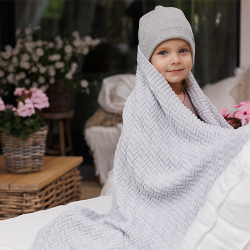 BABYONO BAWEŁNIANY KOCYK