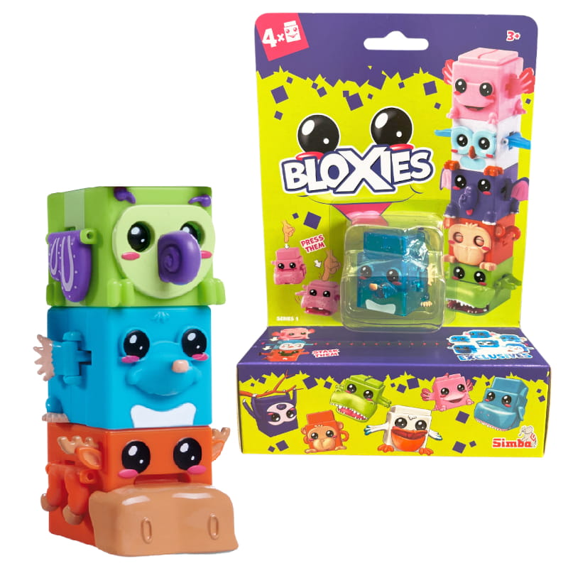 Bloxies Sběratelské Figurky Kostky Hravá Zvířátka