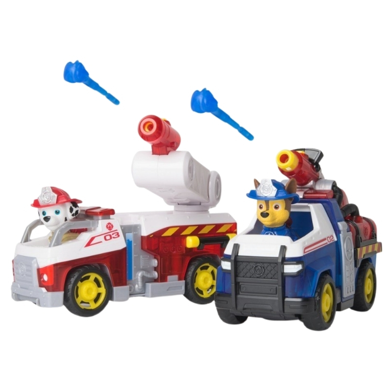 Psí Patrol Sada 2 Vozidel Hasičských Chase & Marshall