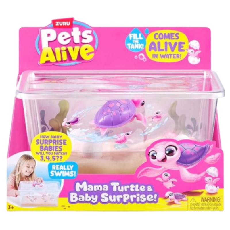 Zuru Pets Alive Mama Turtle & Baby Surprise