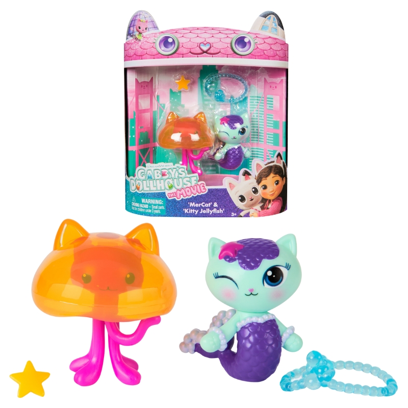 Kočičí Domek Gabi Sada 2 Figurek Mercat A Jellyfish + Příslušenství 3+