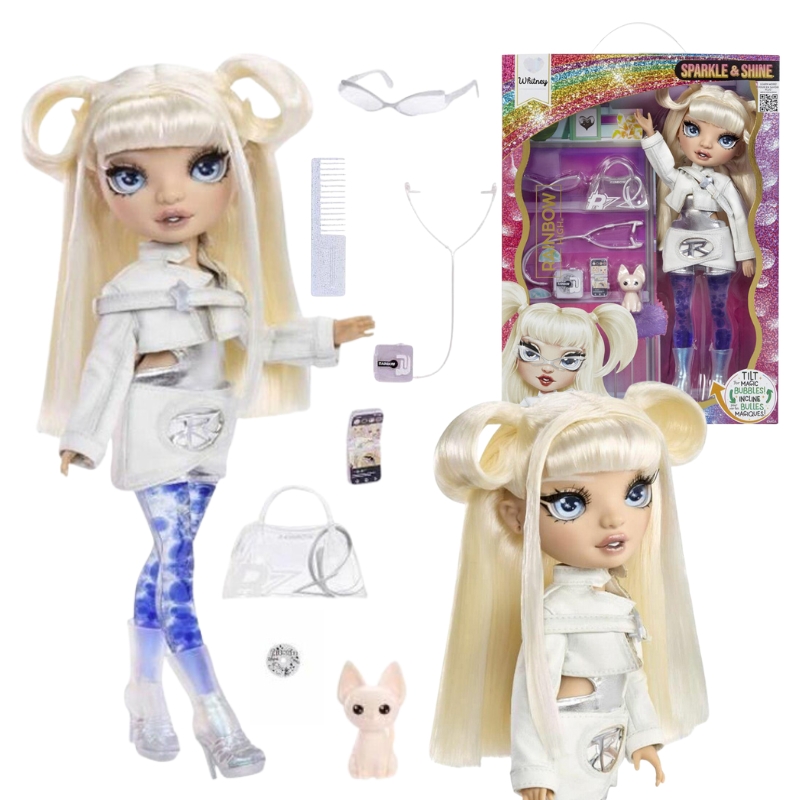 PANENKA RAINBOW HIGH SPARKLE & SHINE LEILANI S MAGICKÝMI BUBLINKAMI V NOHOU