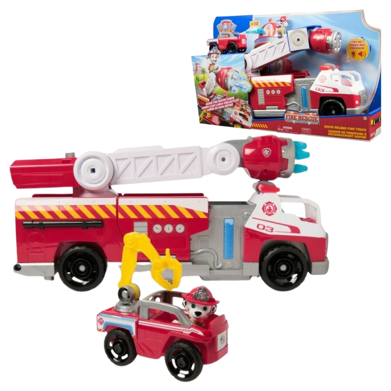 Paw Patrol Fire Rescue Hasičský Vůz 3+