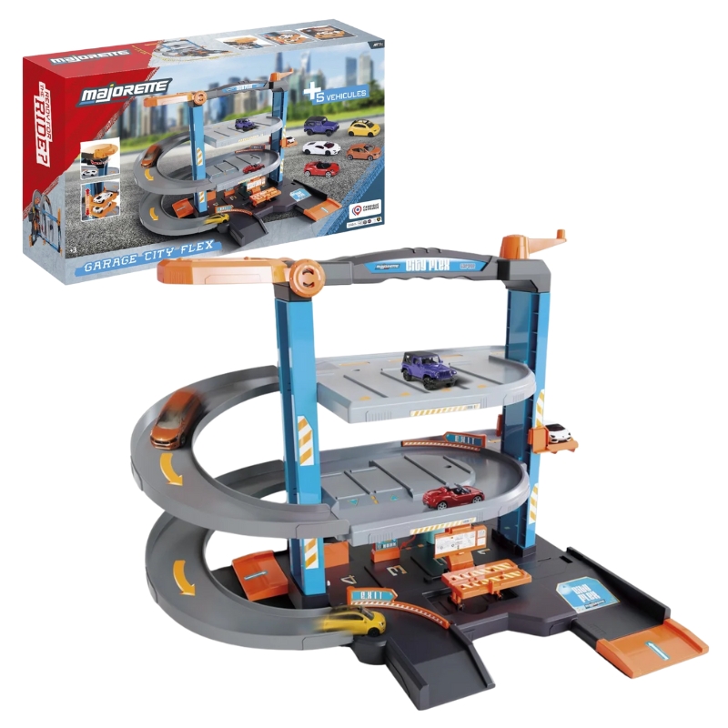 Majorette Garáž City Flex S 5 Vozidly