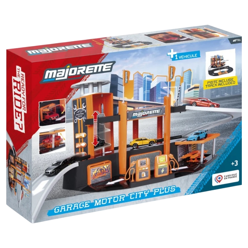 Majorette Garáž Motor City Plus + 1 Auto
