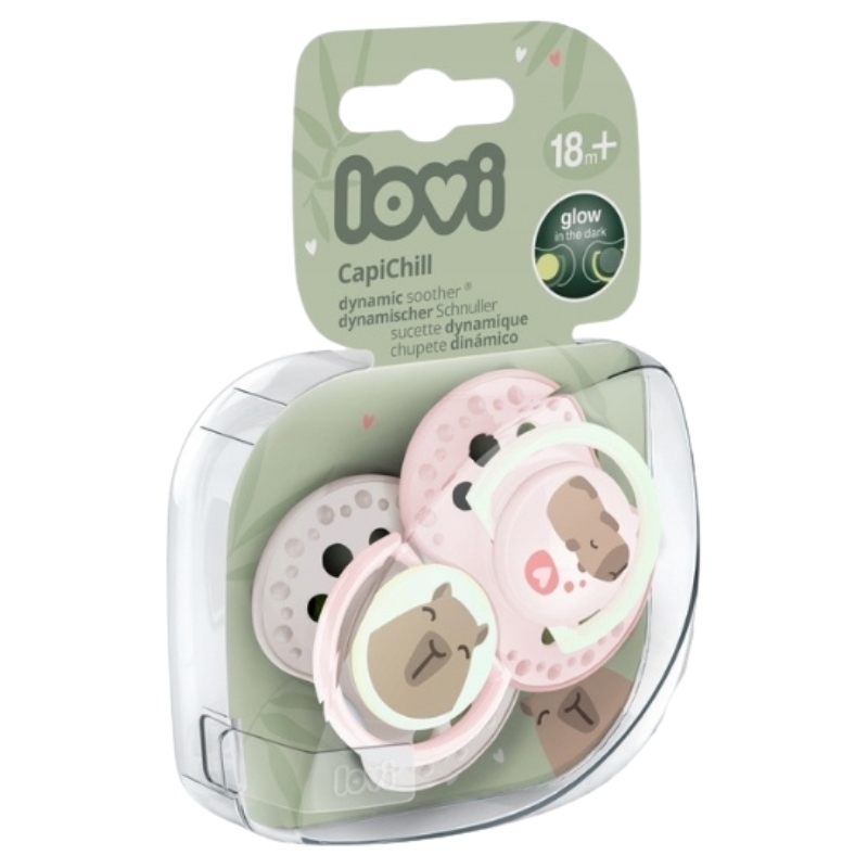 Lovi silikonová dynamická dudlík 2ks. 0-6m CapiChill Boy