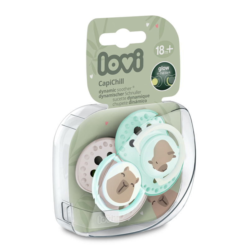 Lovi Fixační Silikonový Dynamický 2ks. 0-6m CapiChill Chlapec