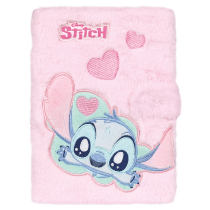 Disney Stitch Fluffy Notes Na Zapínání A5